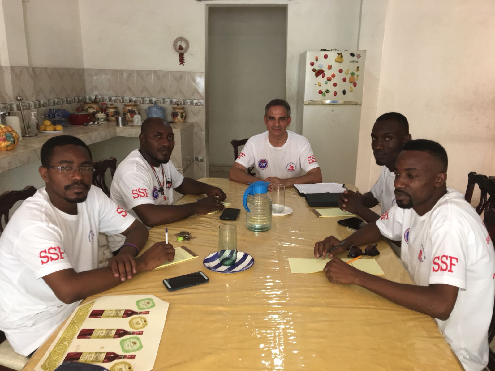 Prepping the ceremony, Port-au-Prince, 08 July 2018